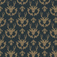 King Of The Wood Wallpaper - Gold / Blue - The Graduate Collection