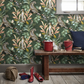 Cheetah Wallpaper - Green - The Graduate Collection