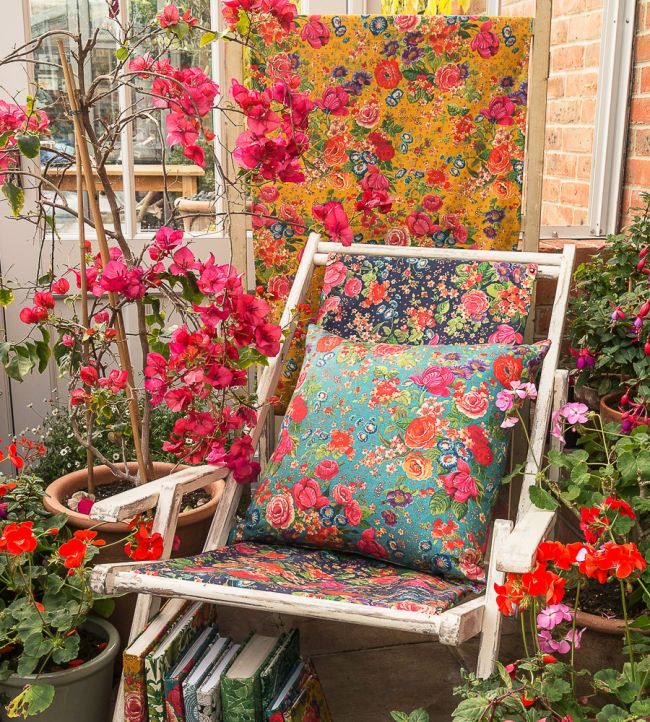 Jessica Room Fabric - Teal