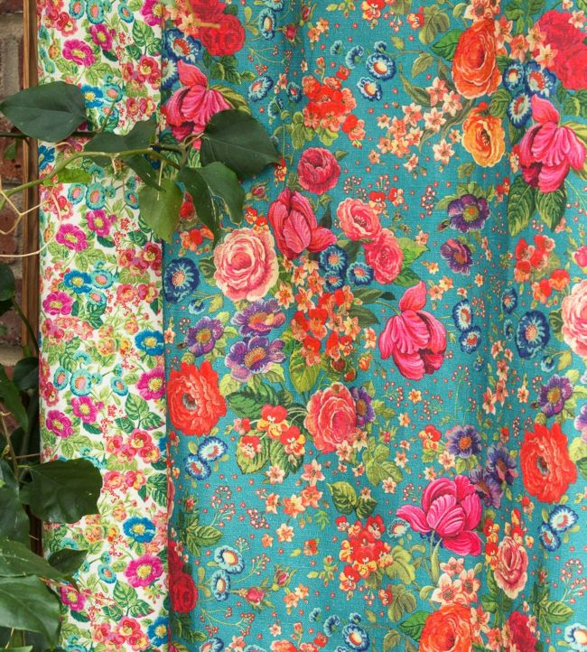 Jessica Room Fabric - Teal