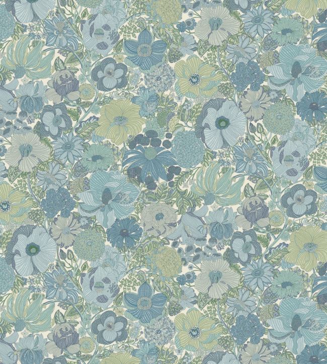 Mauve Fabric - Blue