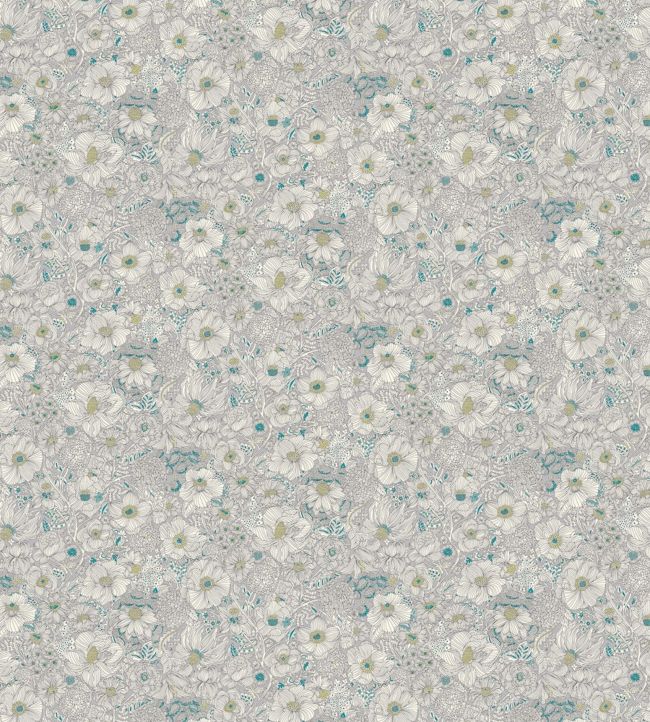 Xanthe Fabric - Silver