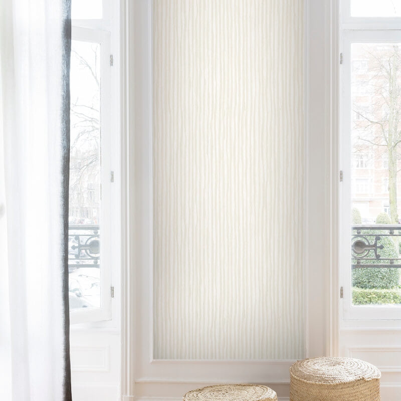 Level One Textured Stripes Metallic Wallpaper