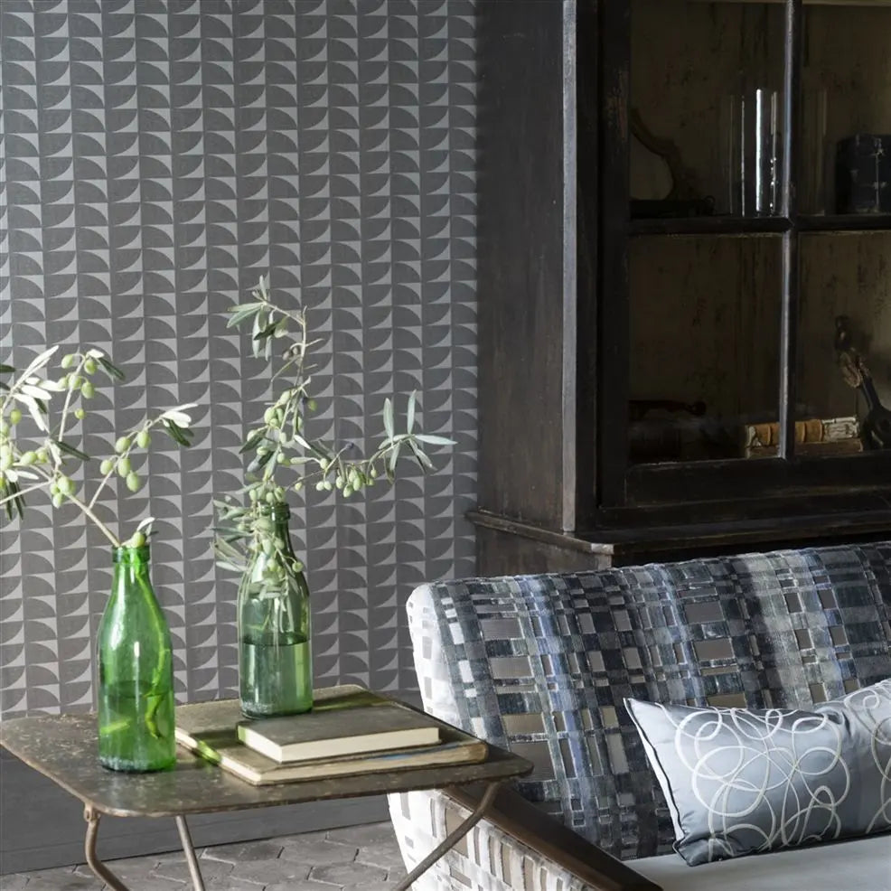 Laroche Wallpaper - Graphite - PDG691/05 - Designers Guild