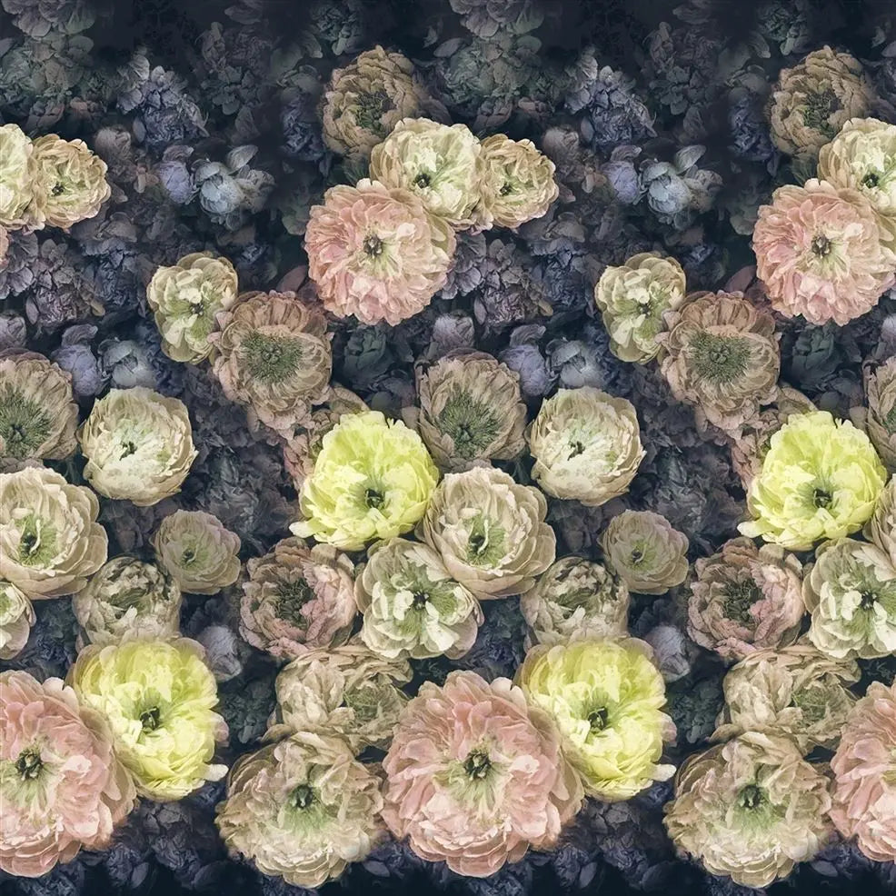 Le Poeme De Fleurs Wallpaper - Midnight - PDG1107/02 - Designers Guild