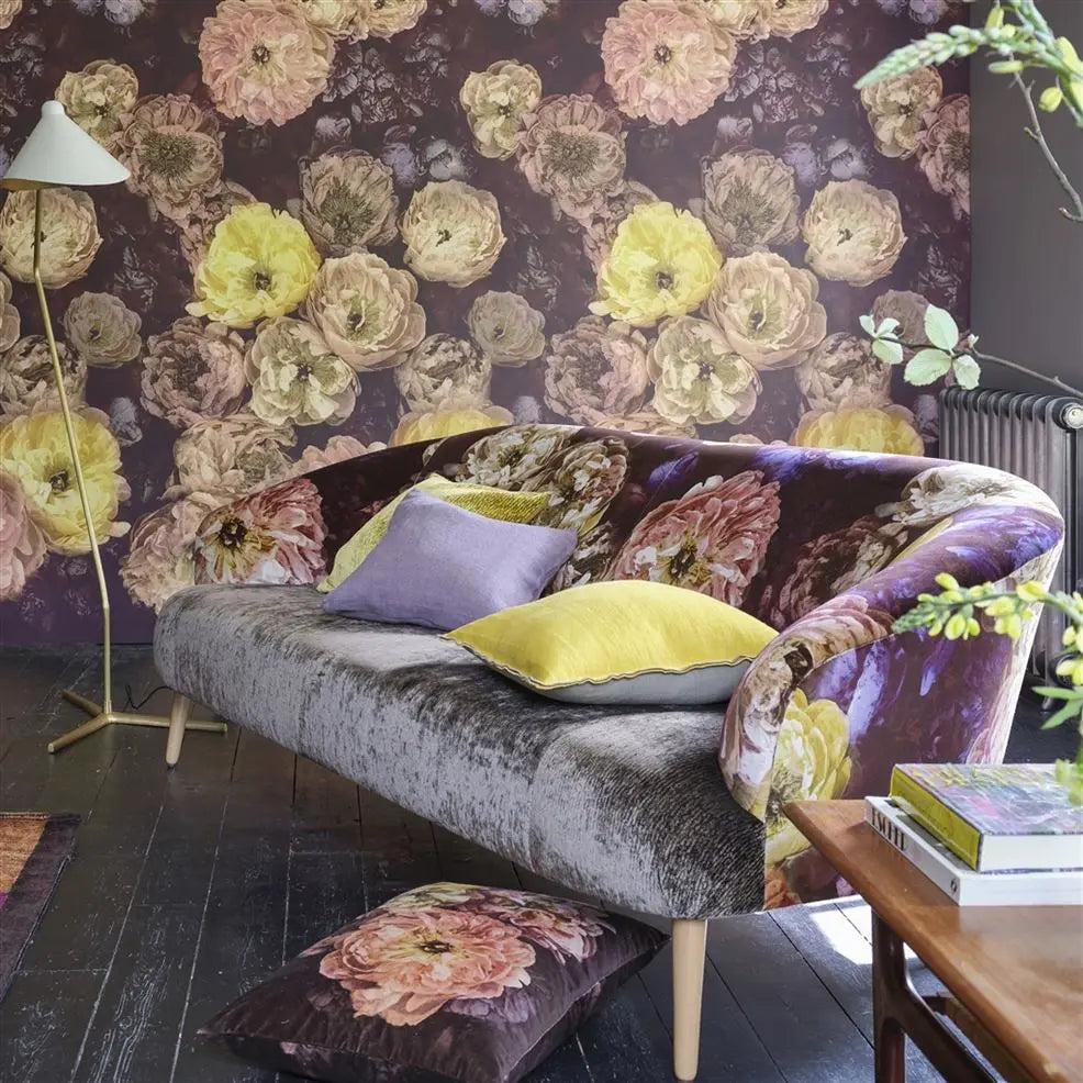 Le Poeme De Fleurs Wallpaper - Rosewood - PDG1107/01 - Designers Guild