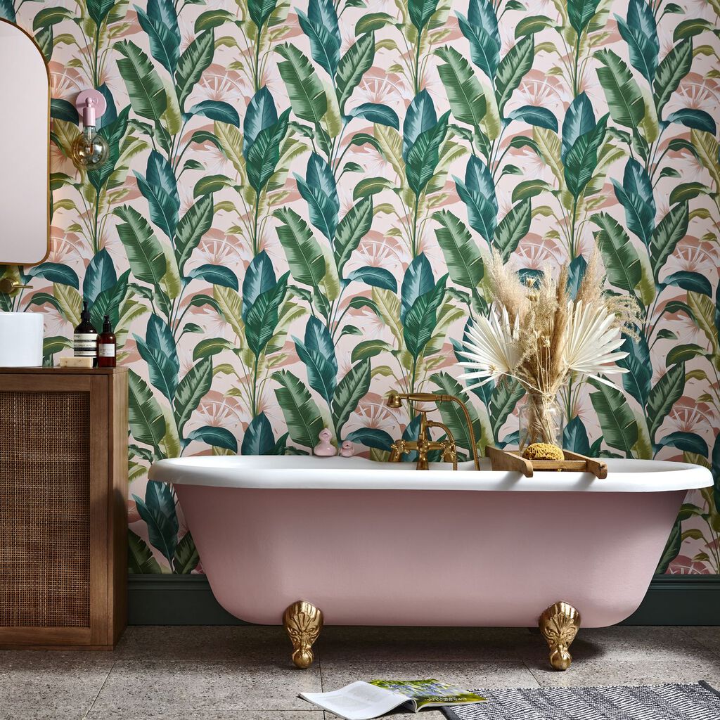 Leaf It Out Wallpaper - Sunrise - Envy