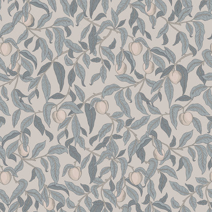 Lena Wallpaper - Midnight - Summer Gray
