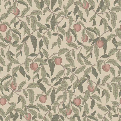 Lena Wallpaper - Sage - Summer Gray
