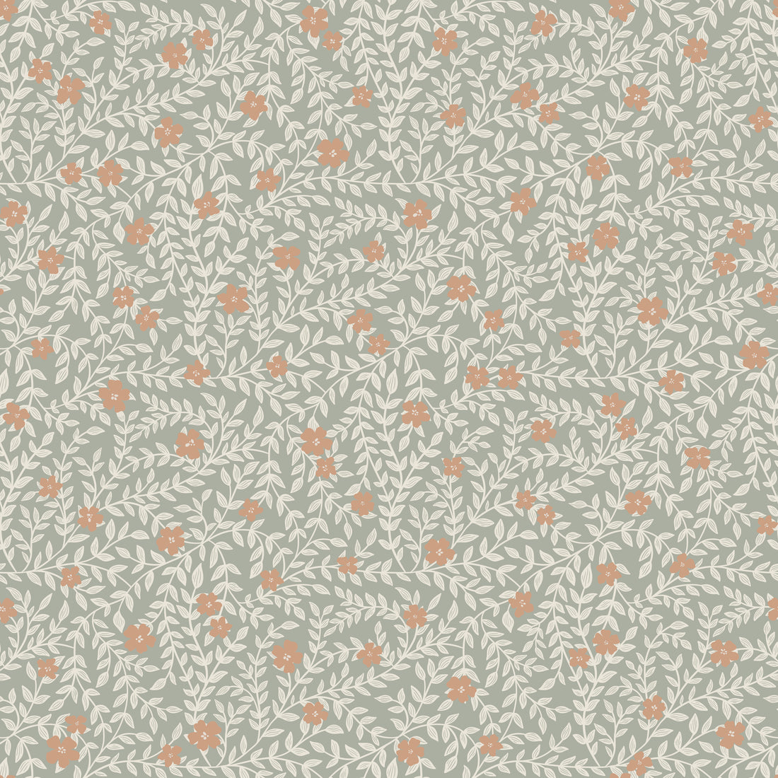 Lief Wallpaper - Misty Blue - Summer Gray

