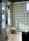 Linen Checks Wallpaper - Green - Summer Gray
