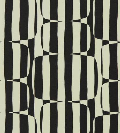 Lohko Stripe Wallpaper - Liquorice - NBIW113038 - Scion