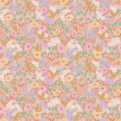 Lola, Petit Wallpaper - Apricot - Summer Gray
