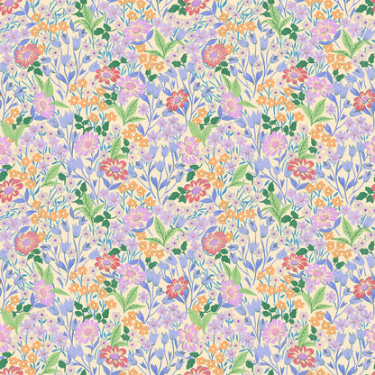 Lola, Petit Wallpaper - Lilac - Summer Gray
