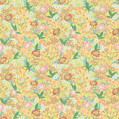 Lola, Petit Wallpaper - Yellow - Summer Gray
