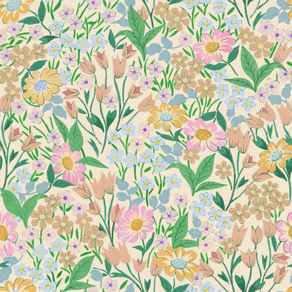 Lola Wallpaper - Fern - Summer Gray
