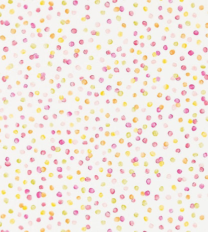 Lots Of Dots Wallpaper - Blancmange / Rasberry / Citrus - NSCK111284 - Scion