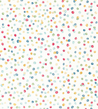 Lots Of Dots Wallpaper - Pistachio / Pimento / Denim - NSCK111282 - Scion