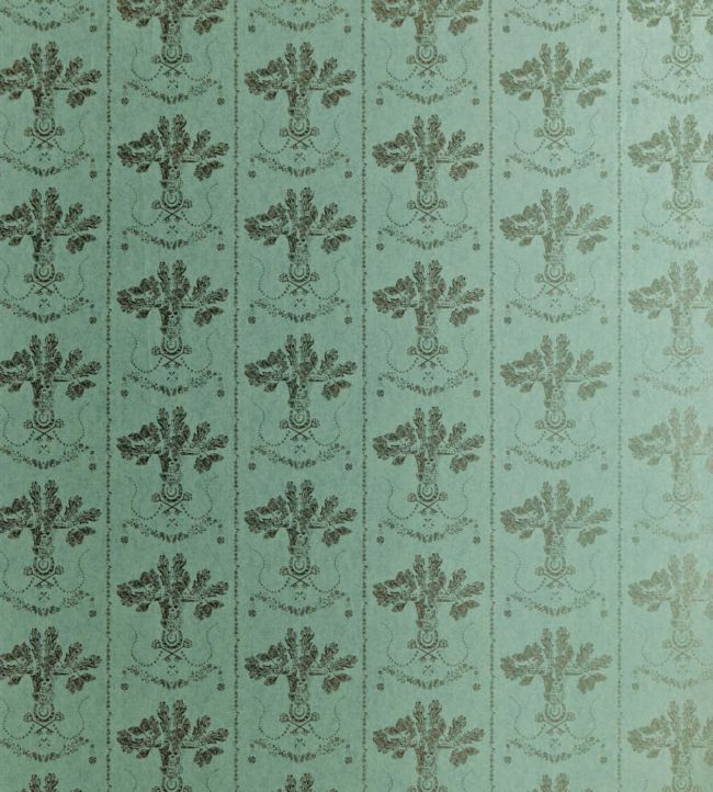 Lucky Charms Wallpaper - Graphite on Denim - BG0600 - 101 - Barneby Gates