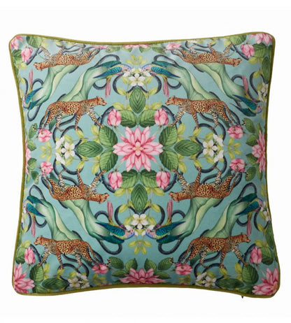 Menagerie Cushion - Teal - Clarke & Clarke