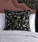 Wild Strawberry Cushion - Black - Clarke & Clarke