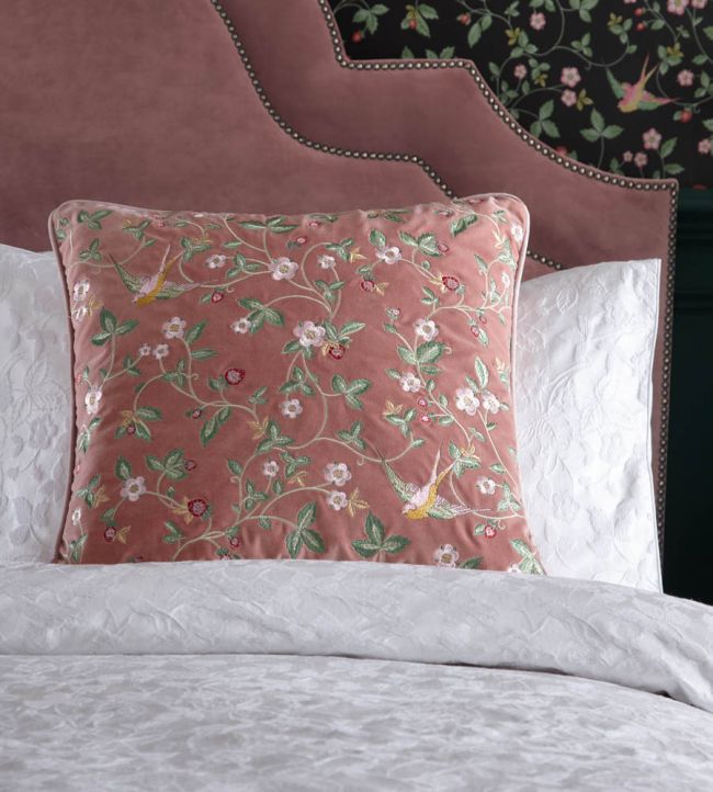 Wild Strawberry Cushion - Pink - Clarke & Clarke
