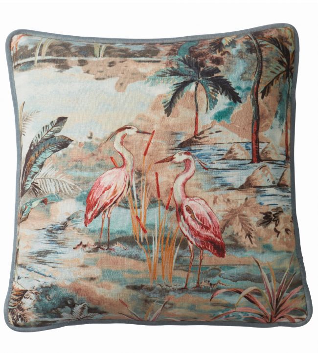 Habitat Cushion - Teal - Clarke & Clarke