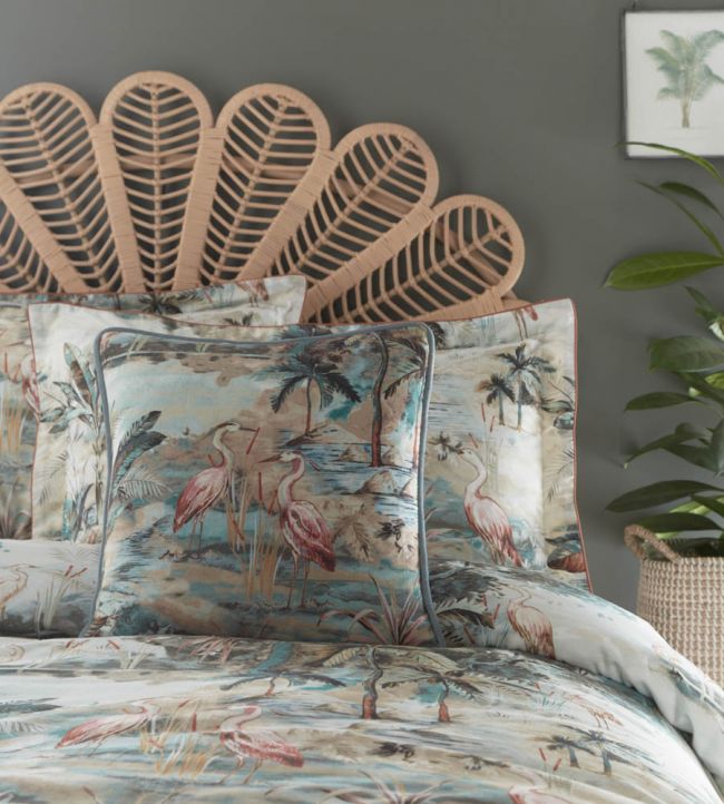 Habitat Cushion - Teal - Clarke & Clarke