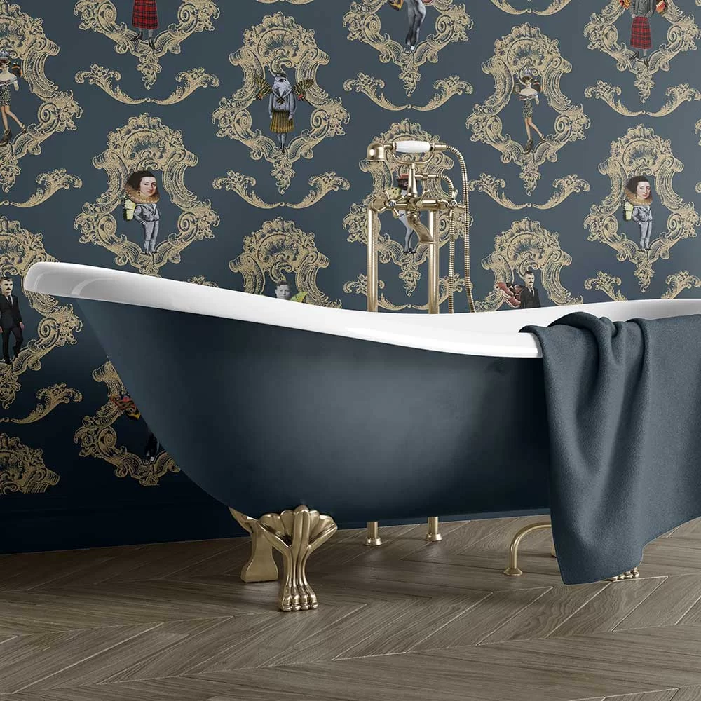 Butterfly People Wallpaper - Blue - The Graduate Collection