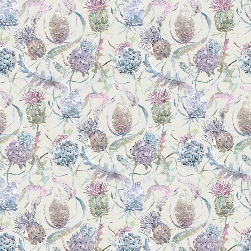 Meadwell Loganberry Parchment Fabric