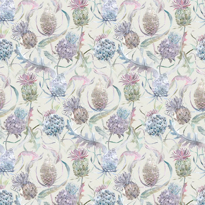 Meadwell Loganberry Parchment Fabric