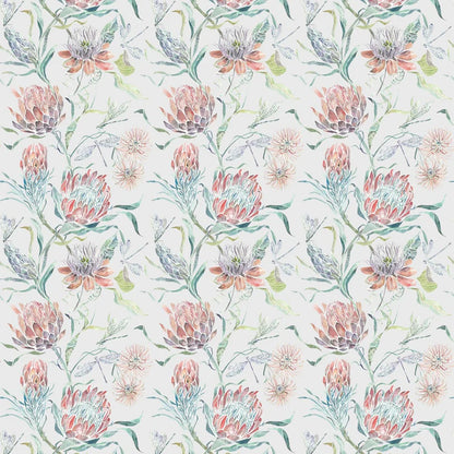 Moorehaven Pomegranate Silver Fabric