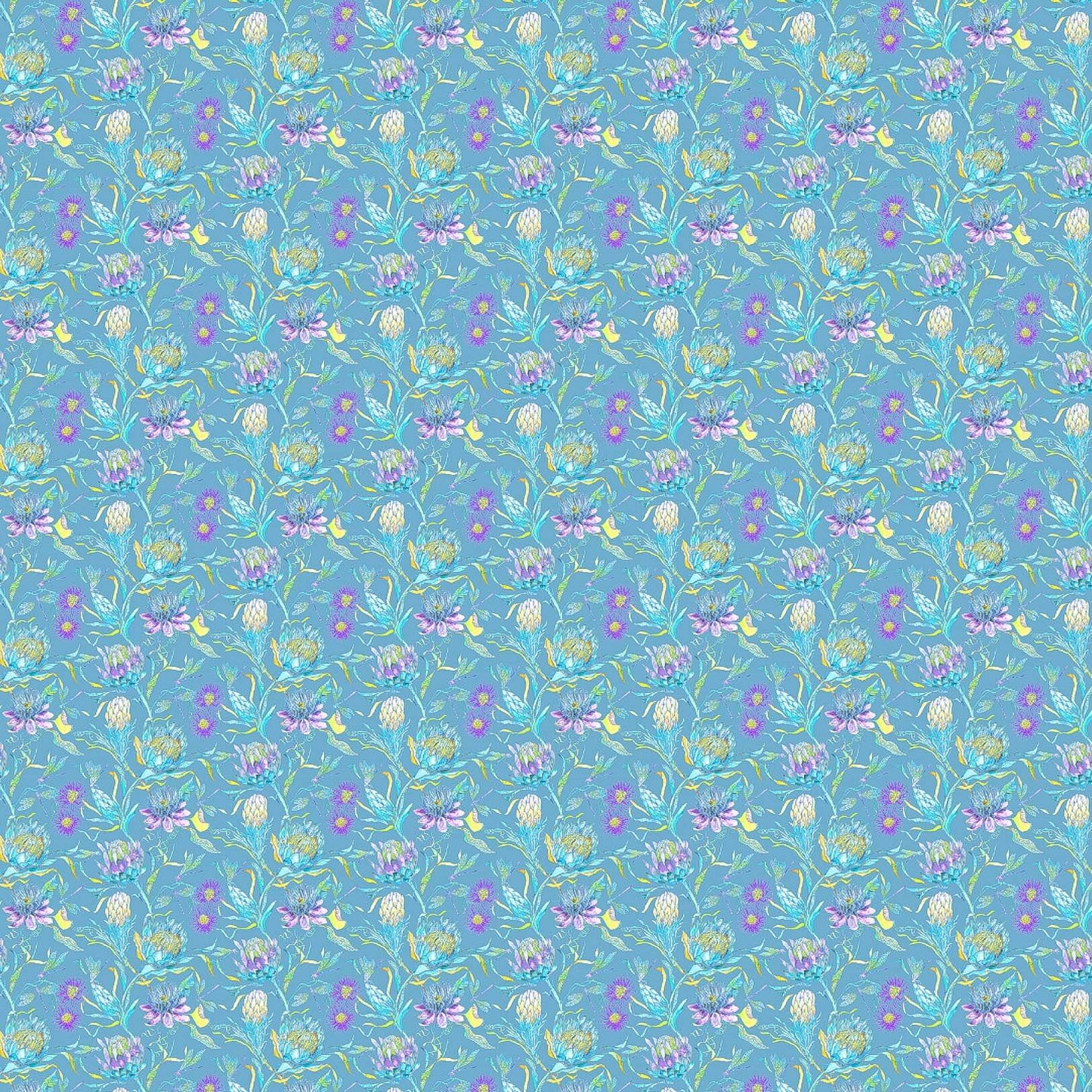 Moorehaven Fiji Aqua Lomond Pima Lawn Cotton - Dress Fabric