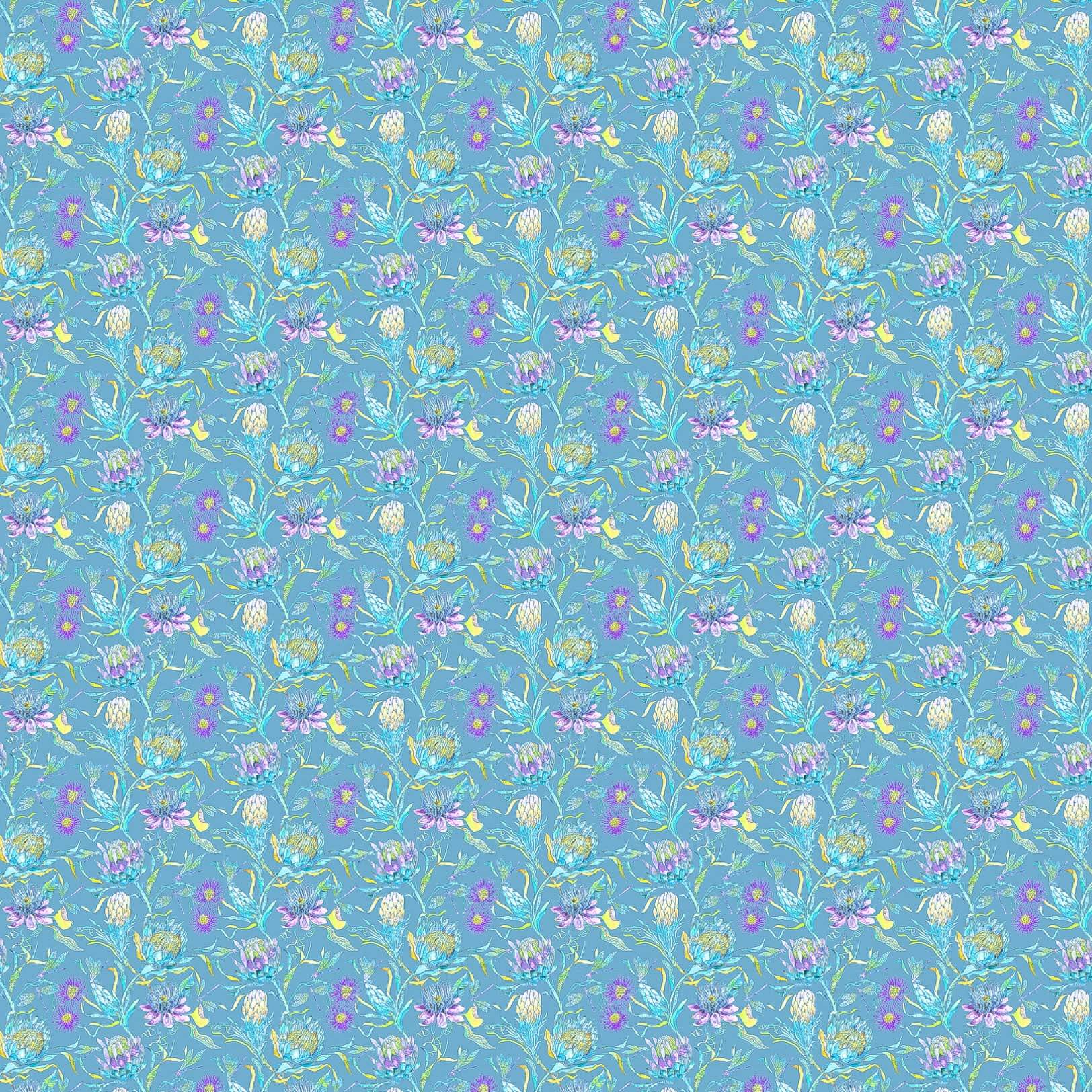 Moorehaven Fiji Aqua Lomond Pima Lawn Cotton - Dress Fabric