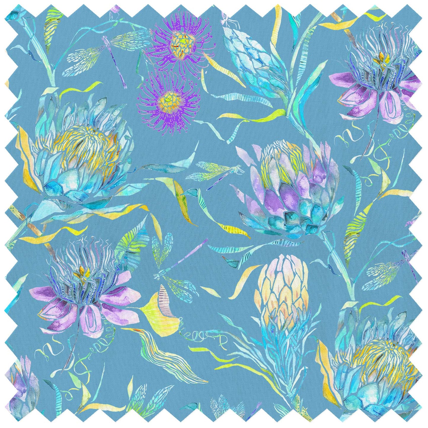 Moorehaven Fiji Aqua Lomond Pima Lawn Cotton - Dress Fabric