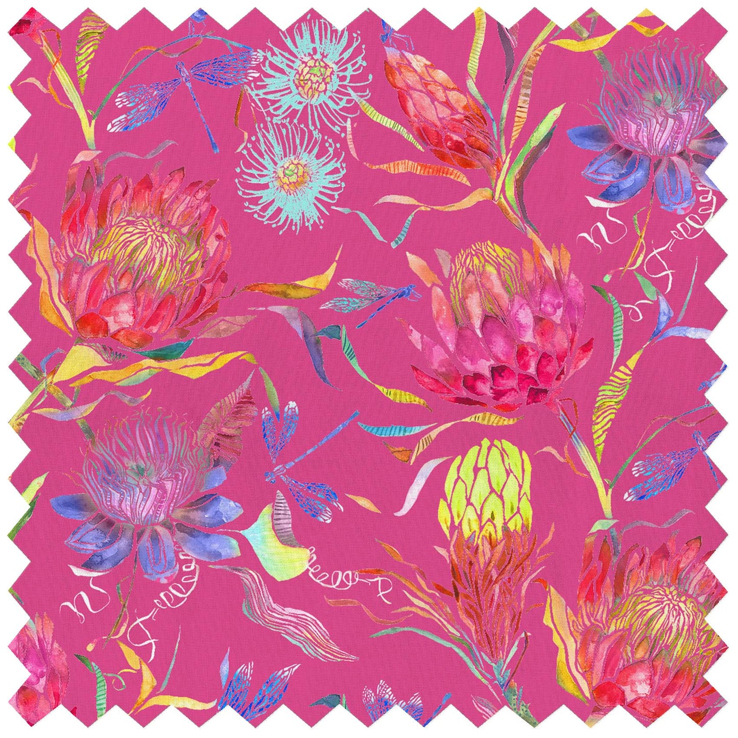 Moorehaven Sunlight Fuchsia Lomond Pima Lawn Cotton - Dress Fabric