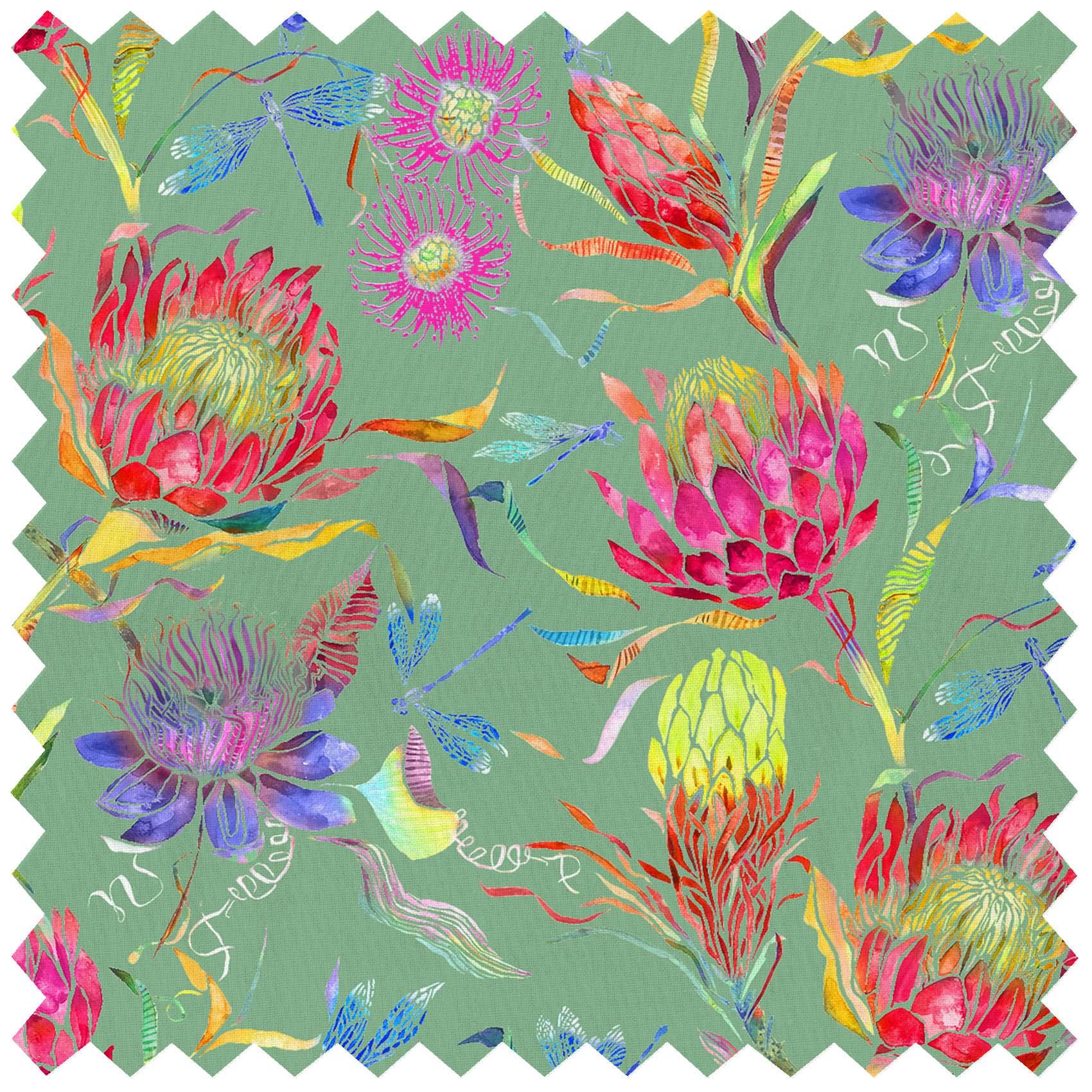 Moorehaven Sunlight Pistachio Lomond Pima Lawn Cotton - Dress Fabric