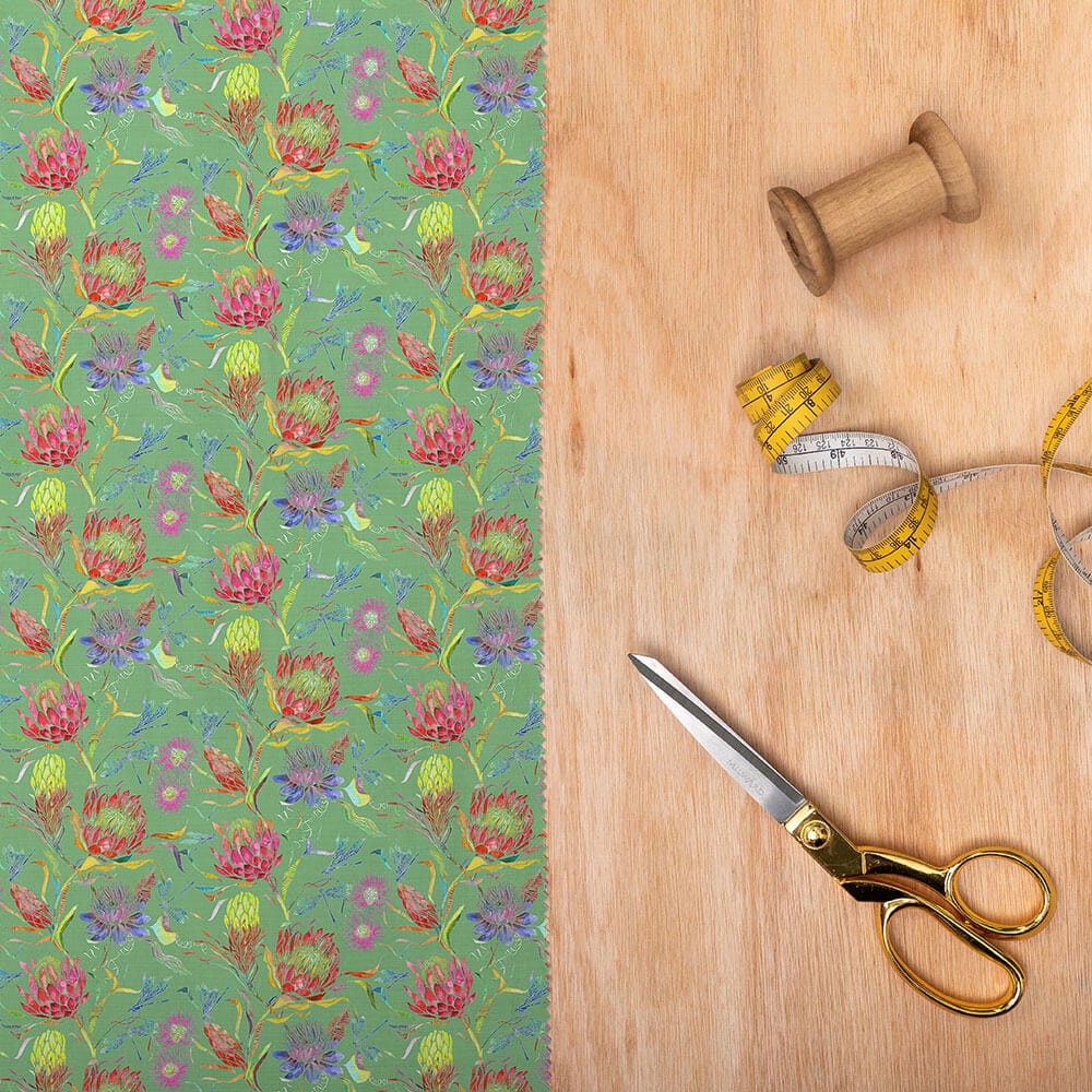 Moorehaven Sunlight Pistachio Lomond Pima Lawn Cotton - Dress Fabric