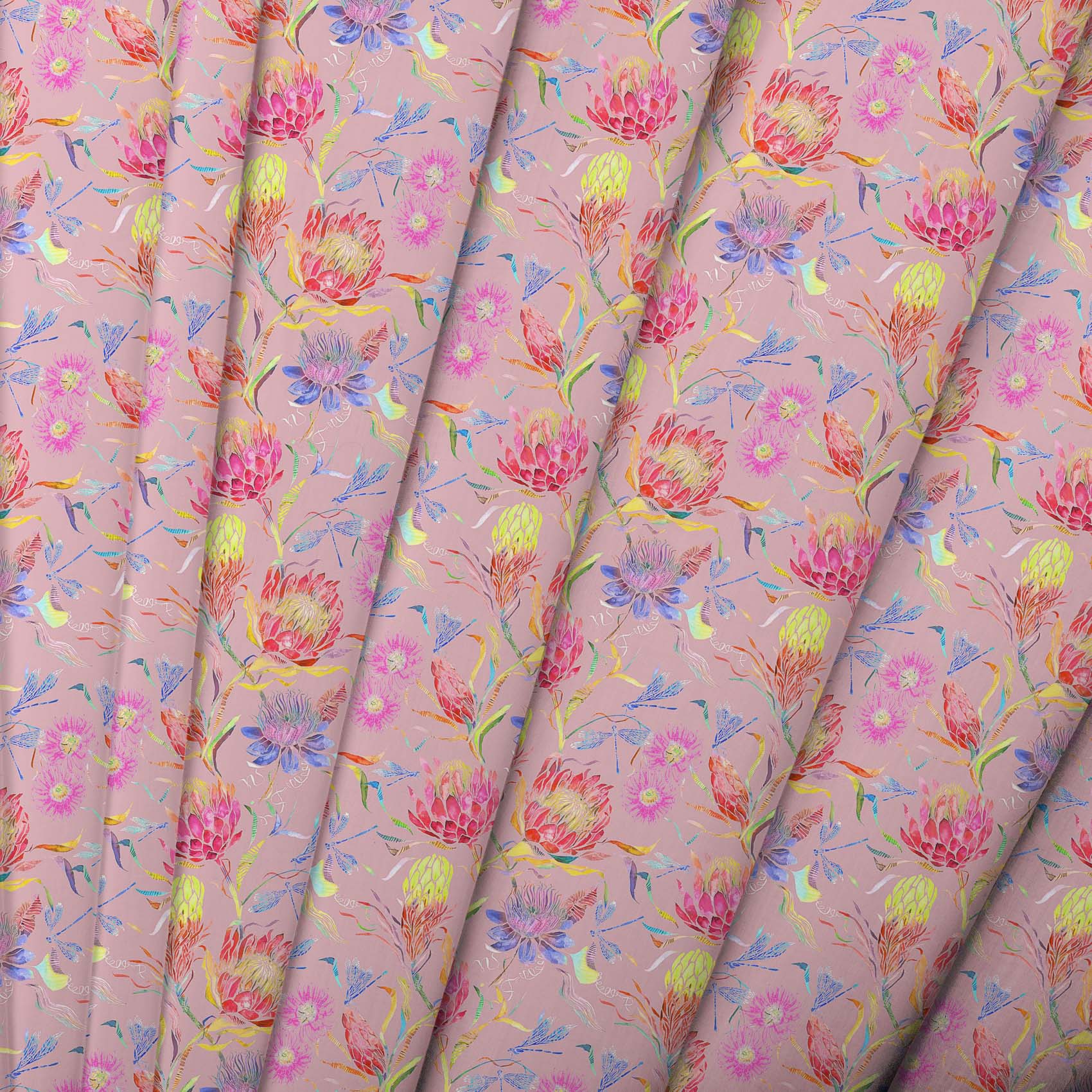 Moorehaven Sunlight Primrose Lomond Pima Lawn Cotton - Dress Fabric