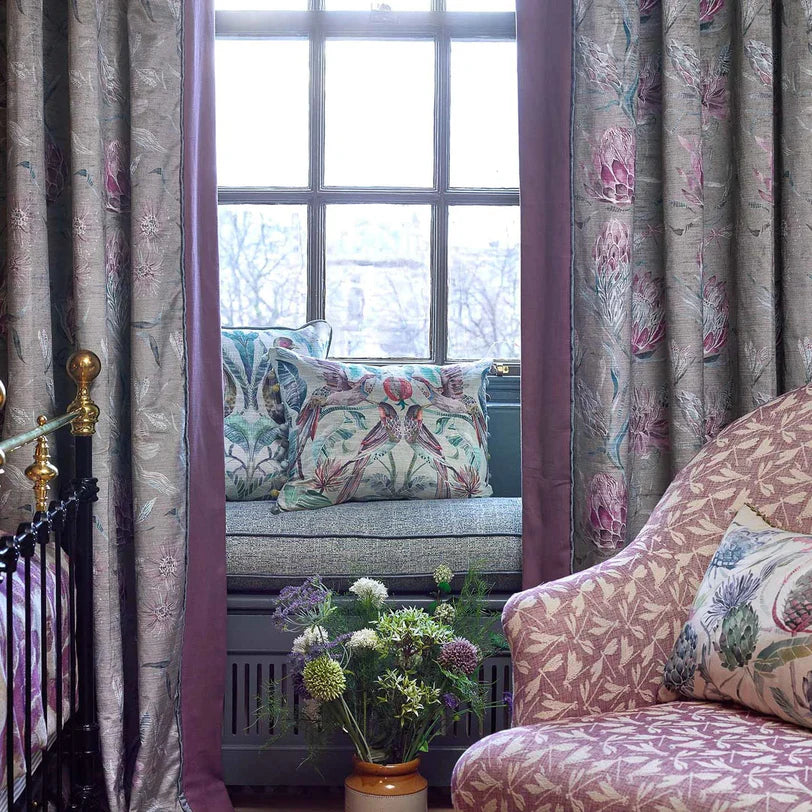 Moorehaven Velvet Periwinkle Room Fabric