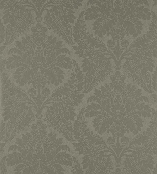 Malmaison Damask Wallpaper - Taupe - ZCON311997 - Zoffany