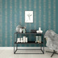 Mara Stripe Wallpaper - Turquoise - Boutique Luxury