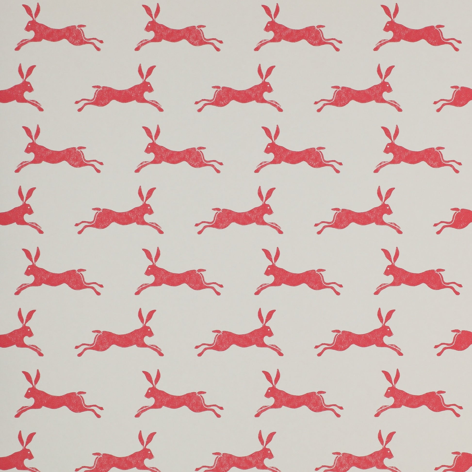 March Hare Wallpaper - Red - J135W-01 - Jane Churchill