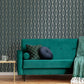 Marquise Geo Wallpaper - Emerald - Boutique Luxury