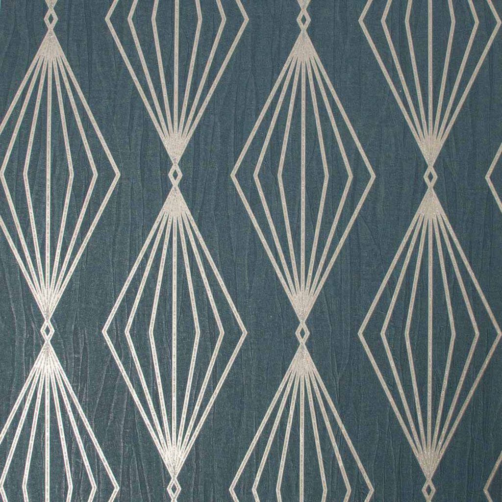 Marquise Geo Wallpaper - Emerald - Boutique Luxury