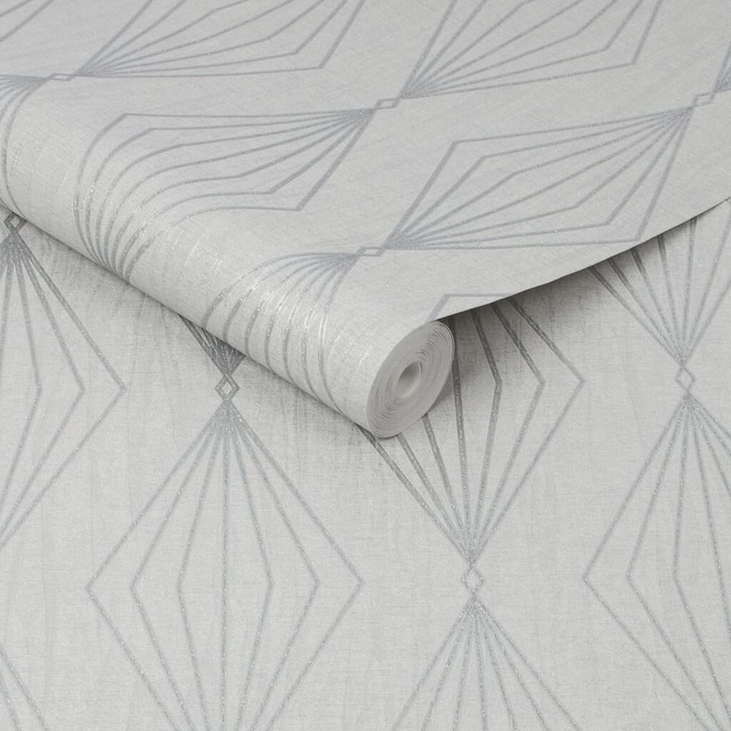 Marquise Geo Wallpaper - Moonstone - Boutique Luxury