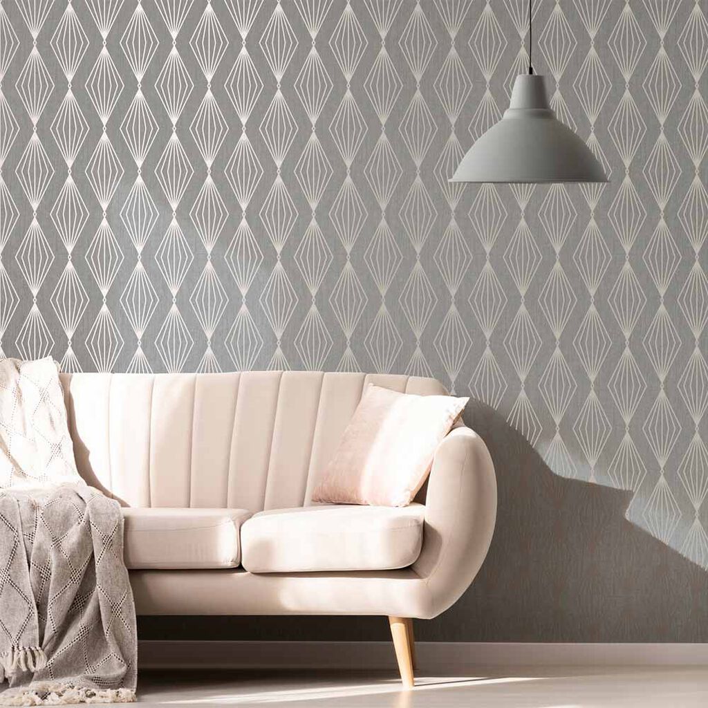 Marquise Geo Wallpaper - Quartz - Boutique Luxury