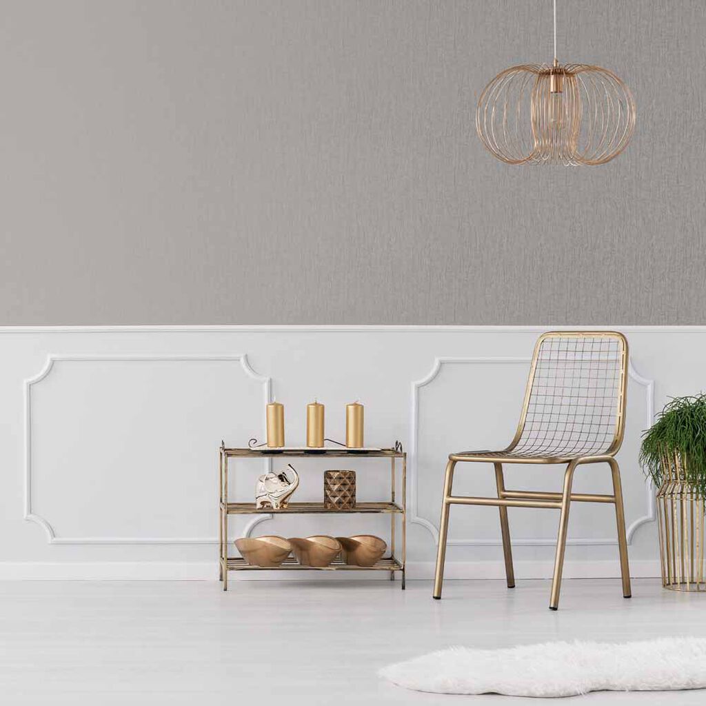 Marquise Plain Wallpaper - Quartz - Boutique Luxury