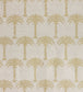Marrakech Palm Fabric - Gold On Natural - BGF020403 - Barneby Gates