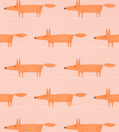 Midi Fox Wallpaper - Milkshake / Rose - NHAP112816 - Scion